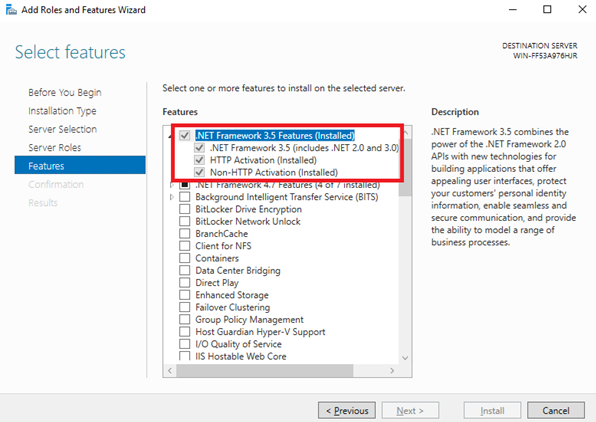 EnableNET35Framework