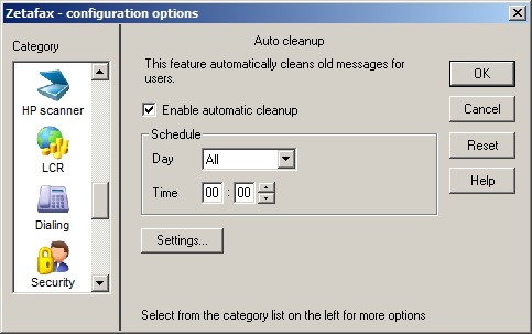 Auto cleanup