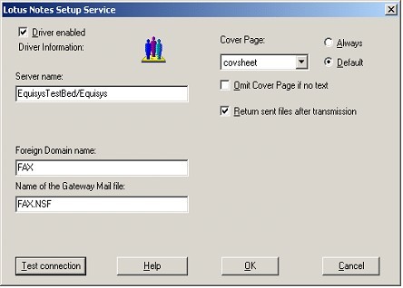 lotus notes setup service